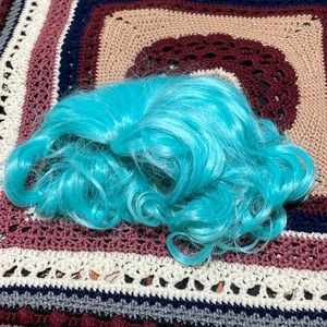 Turquoise Shoulder Length Wig